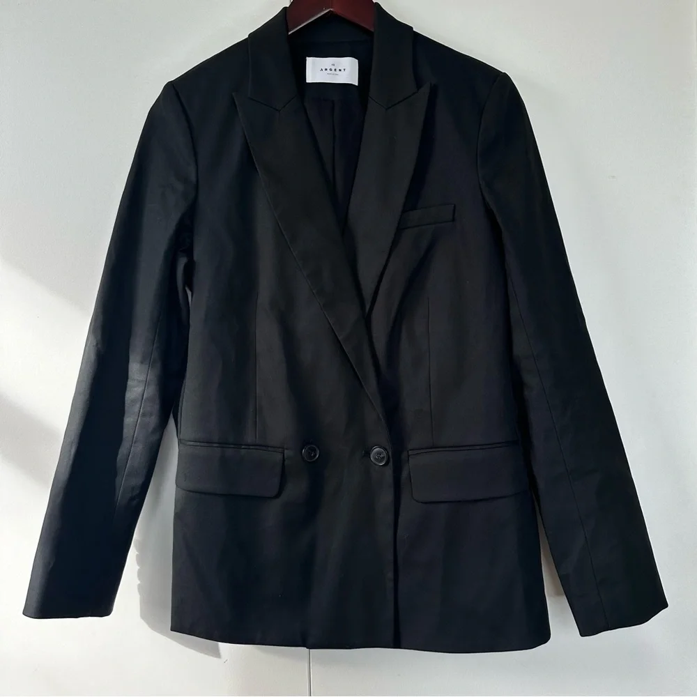 Argent Black Blazer Jacket - Picture 1 of 5